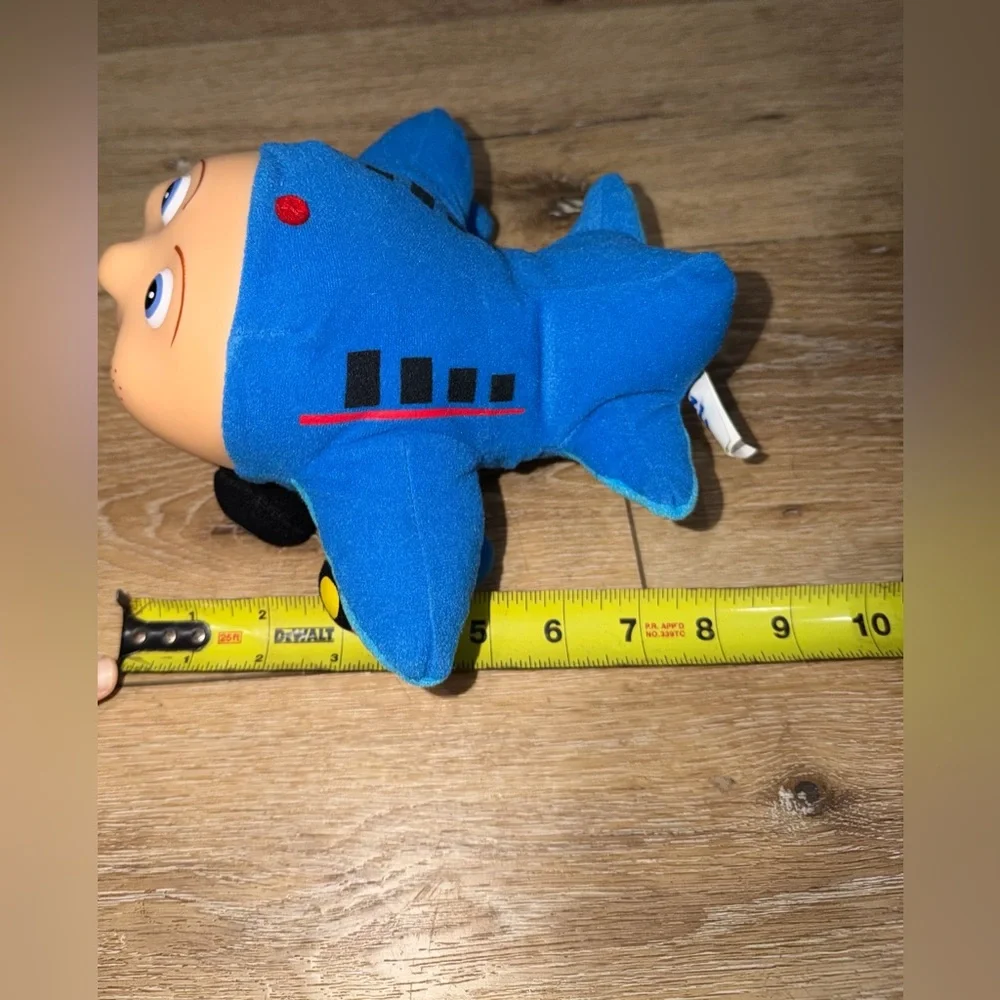 Vintage Stuffed 2000 Kidpower‎ Jay Jay The Jet Plane 9” Plush Vinyl Face